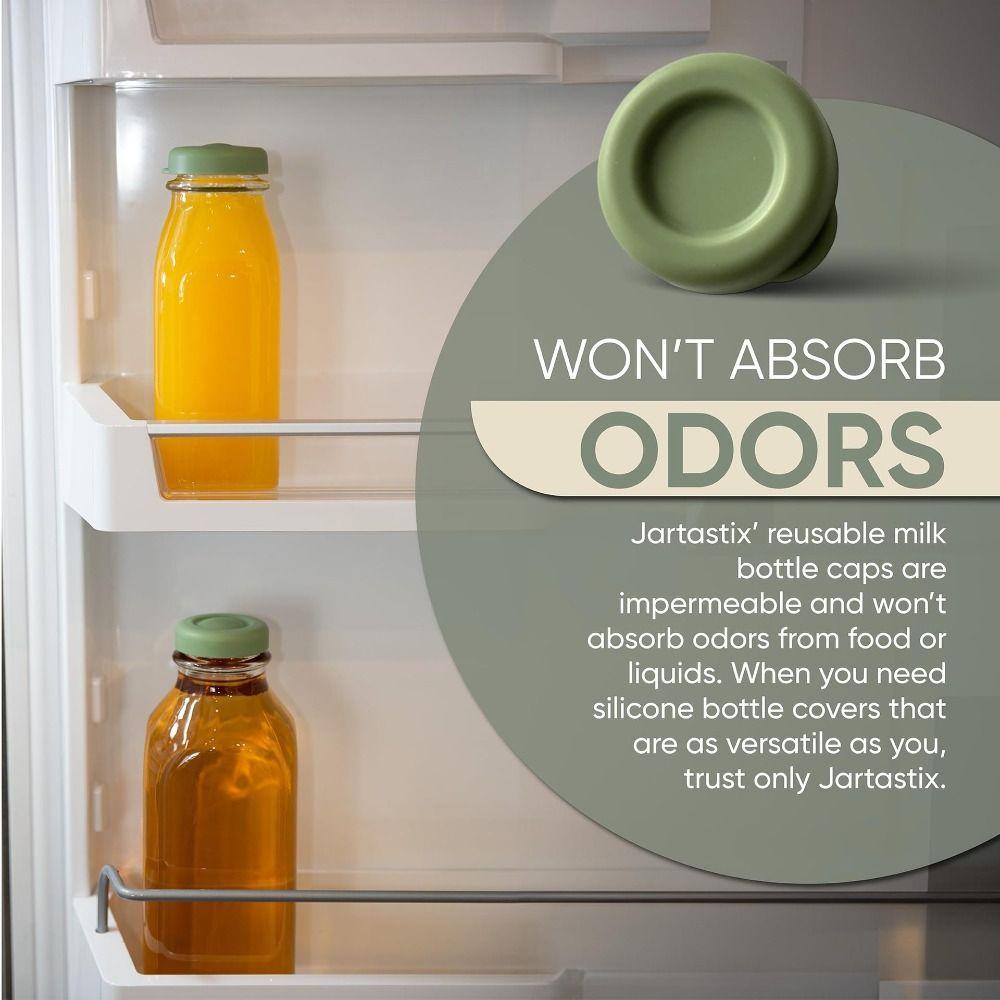 3 ks Silikonové uzávěry na láhev na vodu Opakovaně použitelné víčka na hrnek na mléko Uzávěry na láhev na mléko pro Stanpac & Libbey