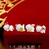 Cute Lucky Cat Sculpture, Wealthy Office Table Ornament, Suitable for Gaming Space & Car, Chinese New Year Gift, 1/2/4Pcs