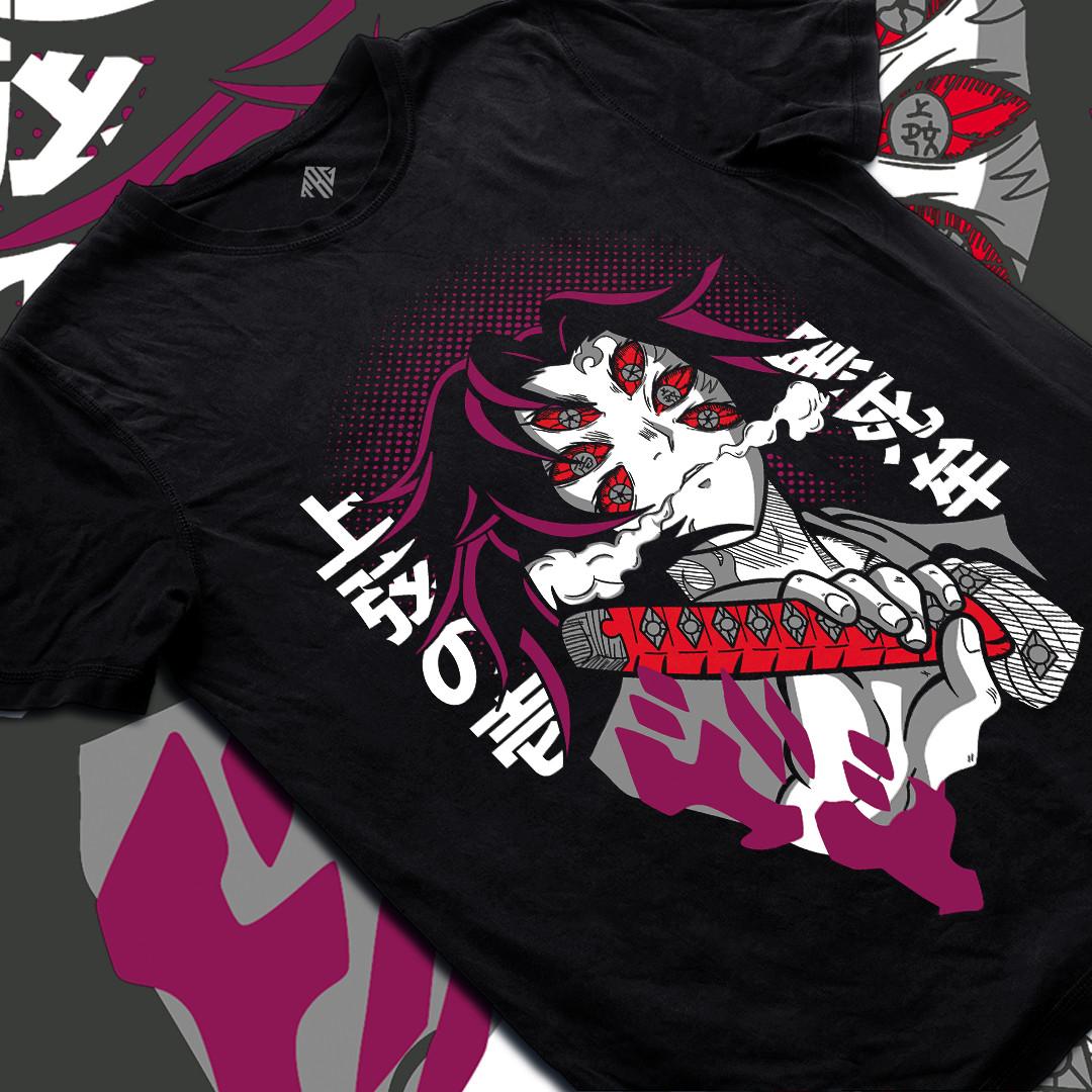 Kokushibo T-Shirt Mens Womens Tees Top Upper Moon One Demon Slayer Fan ArT Shirt Mens Womens Tees Top S