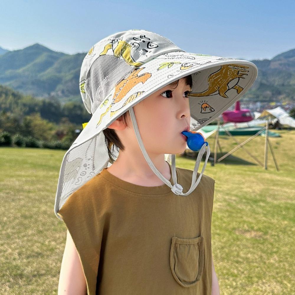 Anti-UV Fisherman Hat Wide Brim Bucket Hat New Beach Hat  Boys Girls