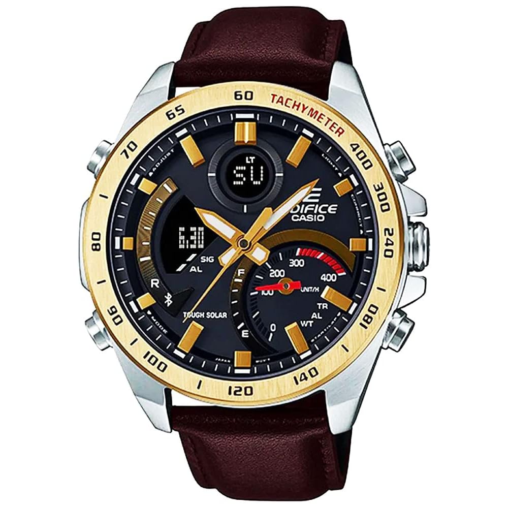 Casio Edifice ECB-900GL-1ADR Bluetooth Solar Chronograph Men s Watch with Microfiber Cloth 13x13cm