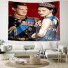 The Crown Print Tapestry, Backdrop, Easy Setup, Ideal for Bedroom, Office & Living Room, with Aesthetic Wall Hanging Decor.