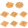 Wooden Material Cup Coasters Placemats Heat Resistant Drink Mat Table Decoration