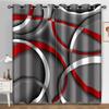 Circle Geometry Curtains High Shading Curtain Drapes for Kids Boys Teens Adult Bedroom Blackout Window Curtain Living Room Deco