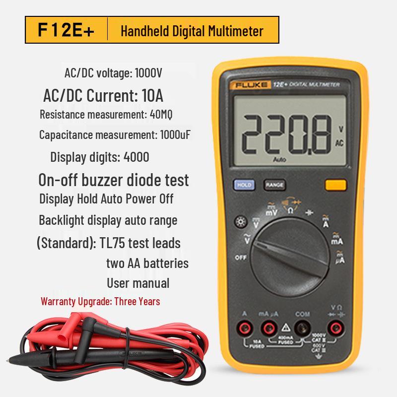 Fluke 15B+/17B+/18B+/12E+ Handheld Multimeter – Portable and In Stock