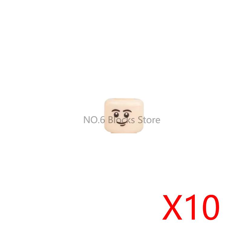 City Building Blocks Body Character Clothing Head Face DIY Parts Hair Expression Accessories Figure Headwear Helmet Bricks Toys