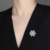 Luxury Times Come And Go Brooch High-End Women'S Exquisite Rotating Snowflake Pin Niche Design Corsage Suit Accessories