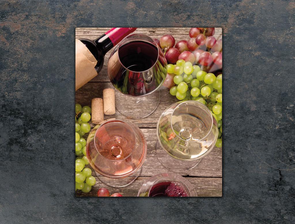 SZKLANA DESKA DO KROJENIA 45x52 WINO