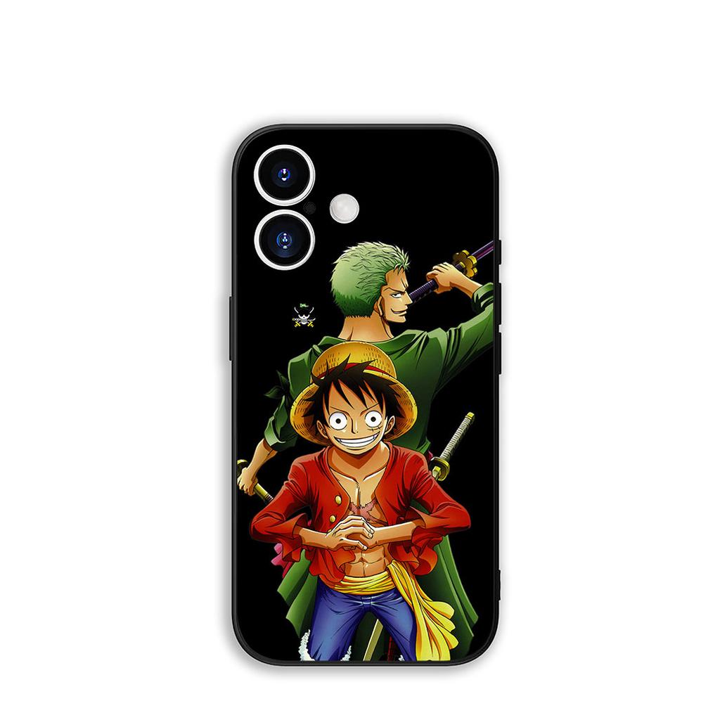 Phone Cover Roronoa Zoro Luffy One Piece Casing for Apple iPhone 16 15 14 Plus 13 12 Mini 17 Pro Max + ProMax 16E Air 15+ Case