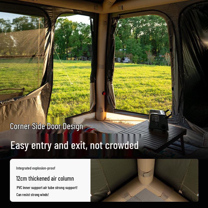 Explorer Water Cube Automatic Inflatable Tent - Rainproof Outdoor Camping Gear for Car Tail Integration
