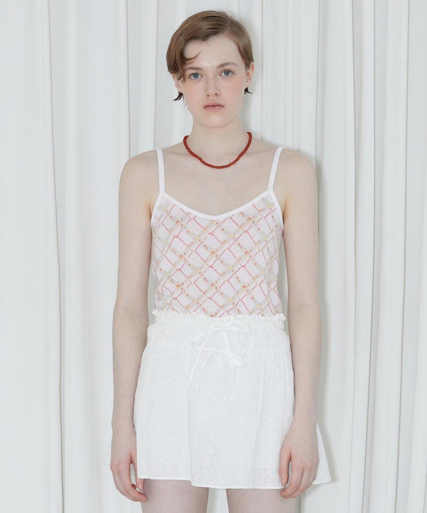 SINOON Flower Pattern Sleeveless (Off White)