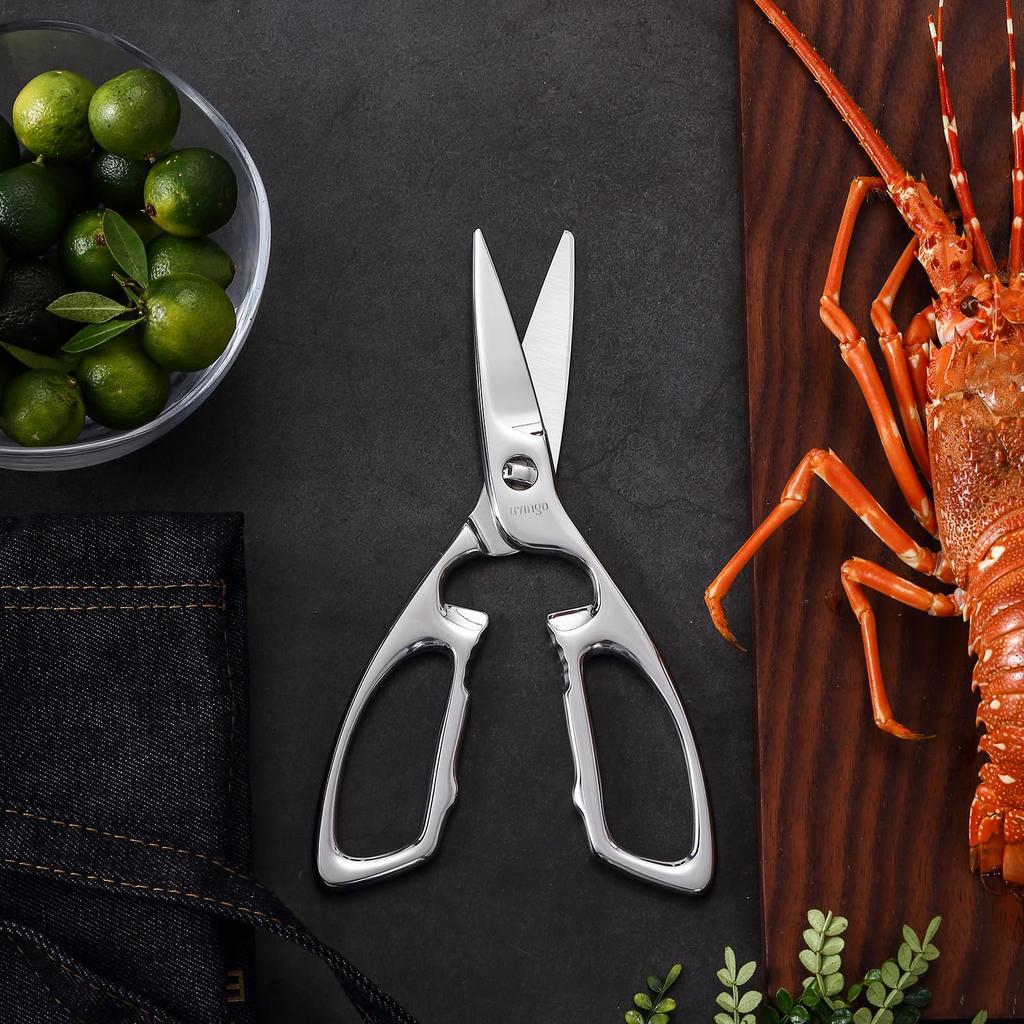 Foarfece de Bucătărie LIVINGO Heavy Duty Forjate Lame Ascuțite Separate Multifuncționale Oțel Inoxidabil Lavabile în Mașina de Spălat Vase Foarfece Ciuperci Pasăre Alimente Carne