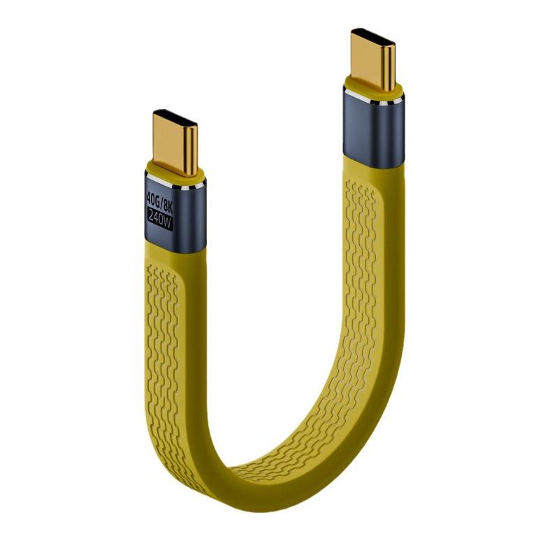 

Кабель Type-C для быстрой зарядки 240 Вт USB4/Thunderbolt 4 и передачи видео 8K 13CM