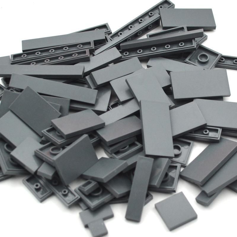 150PCS  DIY Model Smooth Thin Building Blocks MOC Multicolour Toy Parts Bulk Figures Flat Tile Bricks Educational Children Toys