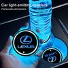 LED Lichtgevende Auto Waterbeker Onderzetter Houder 7 Kleurrijk USB Opladen voor LEXUS ES LS UX NX RZ RX LC IS GX Lexus Auto Accessoires