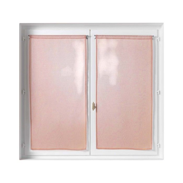 Paire de voilage 60 x 90 cm Sandro rose