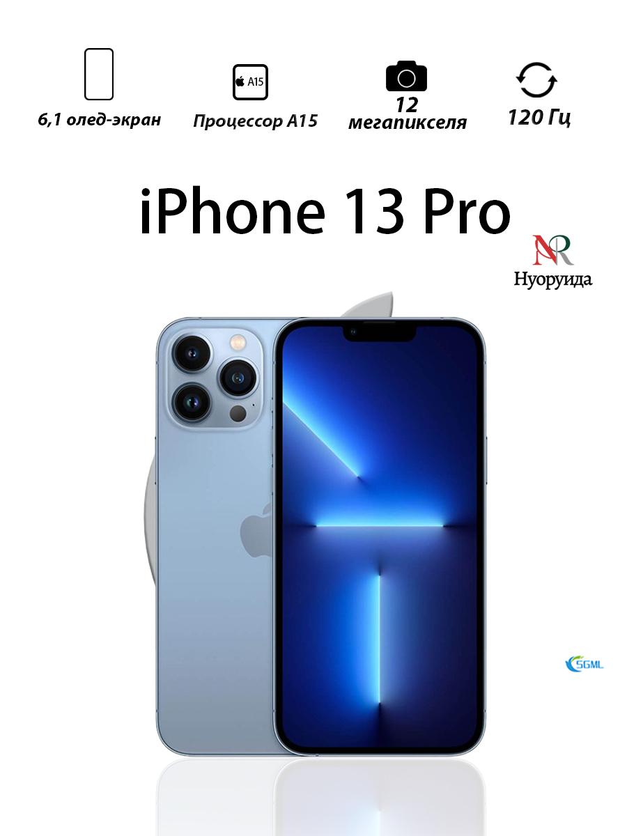

Смартфон Apple iPhone 13 Pro версии для США поддерживает одну SIM-карту + eSIM 128GB синий