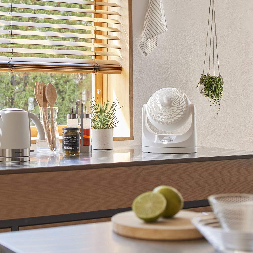 IRIS OHYAMA Circulator 8 Tatami Swing Automatic Left and Right Swing No Remote Control KCF-MKM151-W (White)