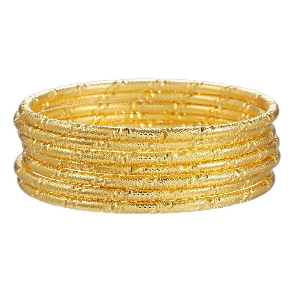 Conjunto de Pulseiras Étnicas Boêmias Banhadas a Ouro - Joias de Estilo Ocidental Antigo