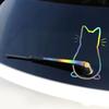 Lustige Katze Auto Aufkleber für Heckscheibe Dekor Auto Dekoration Kitty Aufkleber Auto Körper Glas Styling Aufkleber