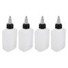 4 Pcs Seasoning Bottle 100ML Portable Sealed Reusable Dispensing Oil Bottle Seasoning Bottle for