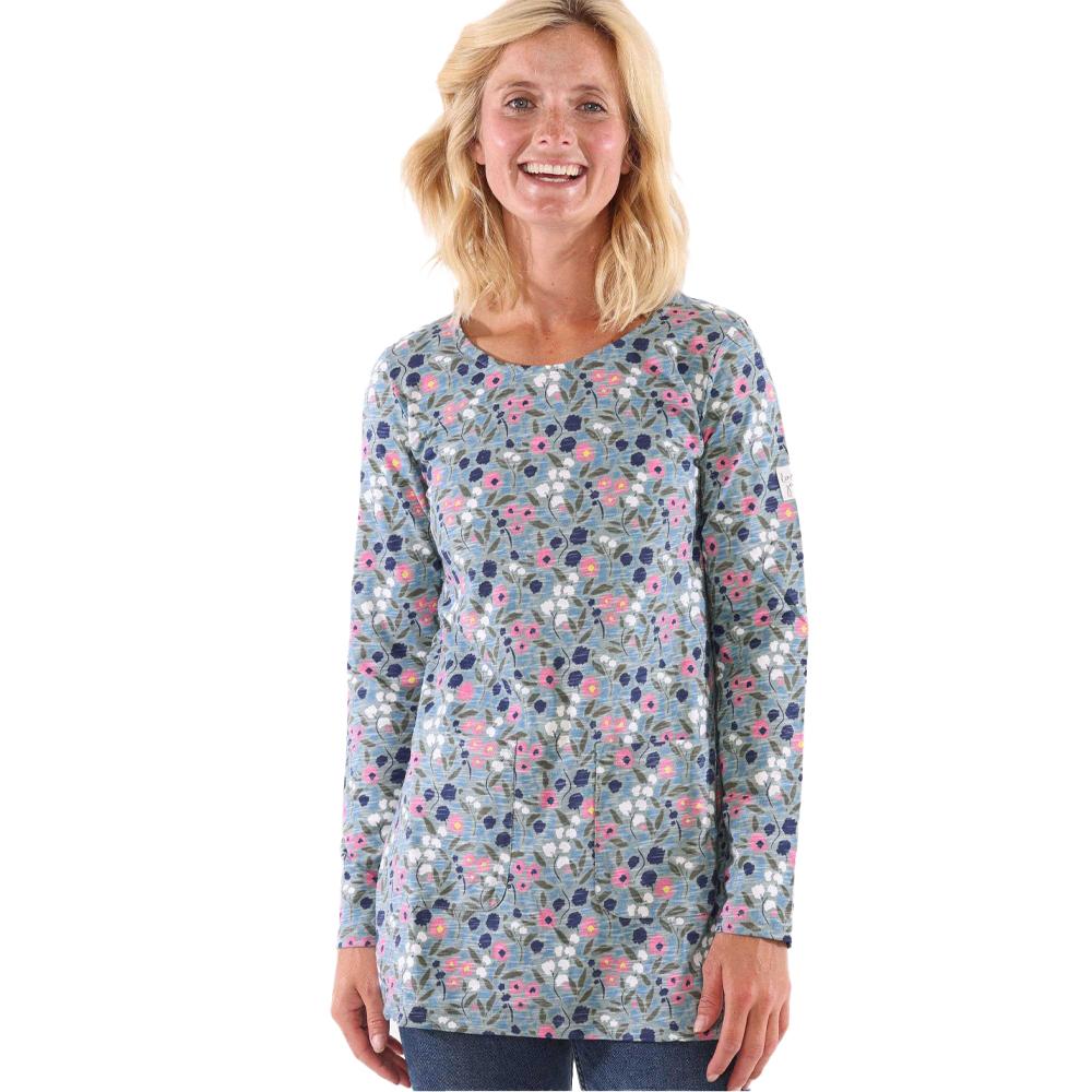 Lazy Jacks Womens/Ladies Pansy Pocket Tunic Top