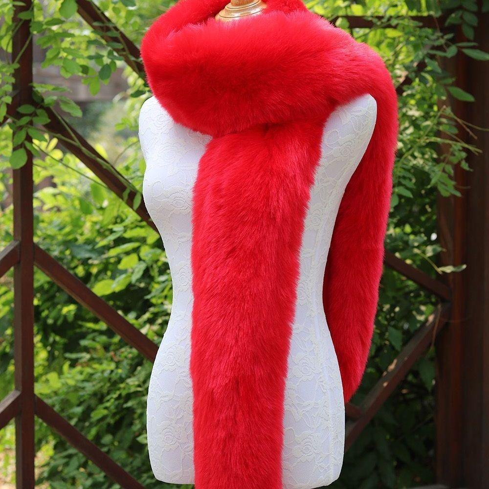 Winter Kunstfellschal Fuchs Verdickter Nerzschal Schal Schal Ausländischer Stil Warm Langer Fellkragen Schal