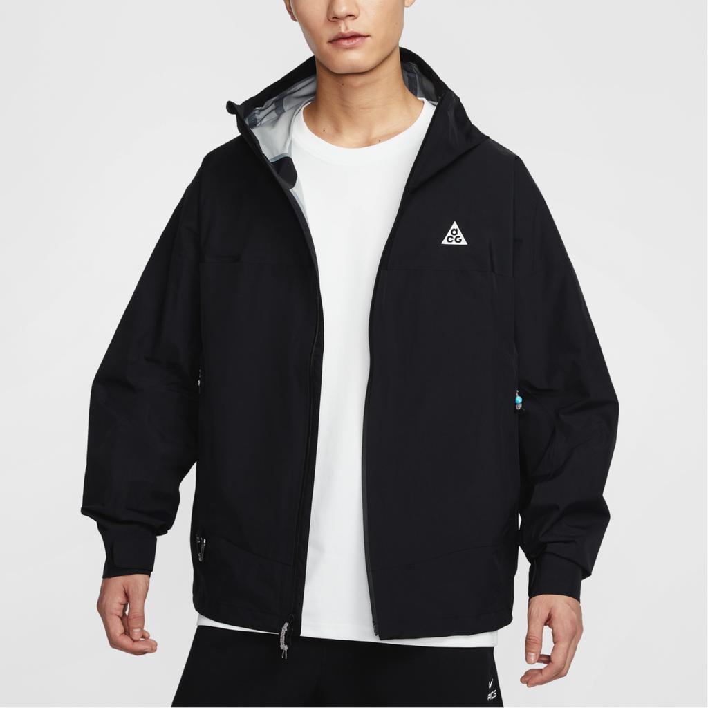 Nike ACG Storm-Fit Adv Morpho Hooded Fashion Soft Versatile Long Sleeve Waterproof Jacket Men Jackets Black HJ2688010