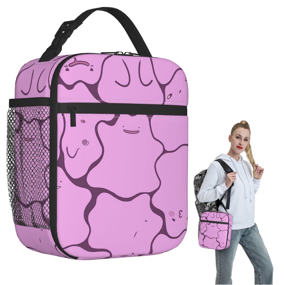 Ditto Pattern (no Shiny) Insulated Lunch Bag for Women Children Leakproof Food Boxes Thermal Lunch Box Tote One Size