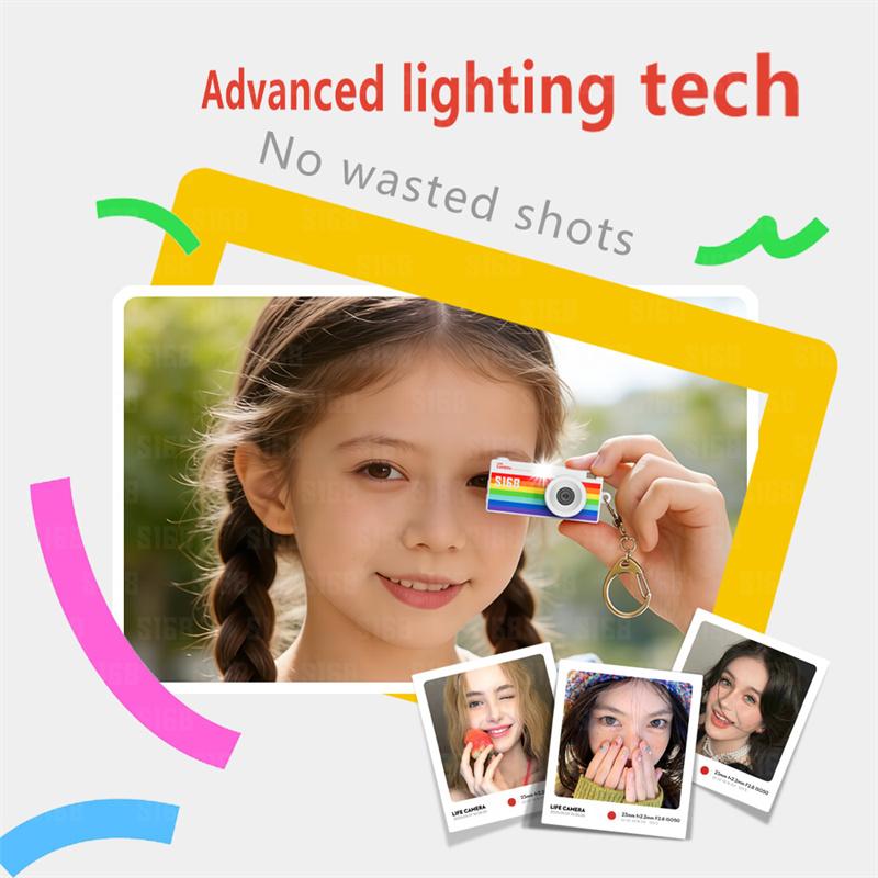 Digital Camera 1.47 Inch Keychain Camera Retro Support Memory Card 2K Very Small Camcorder Video Recorder With Flash