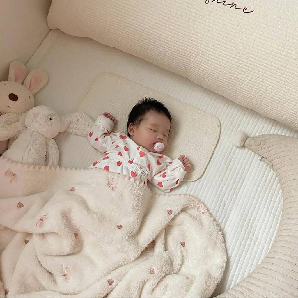 Newborn Baby Swaddle Wrap Blanket-Milk Velvet Flannel Lamb Soft Cover Kindergarten Quilt Bedding Accessories for Babies' Comfort