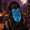 Dark Style Hair Bows for Festivals Halloween Bow Clip Women Girls, Spider Web Barrettes Cute Girls Clips, Large Bowknot Accessories Cosplay