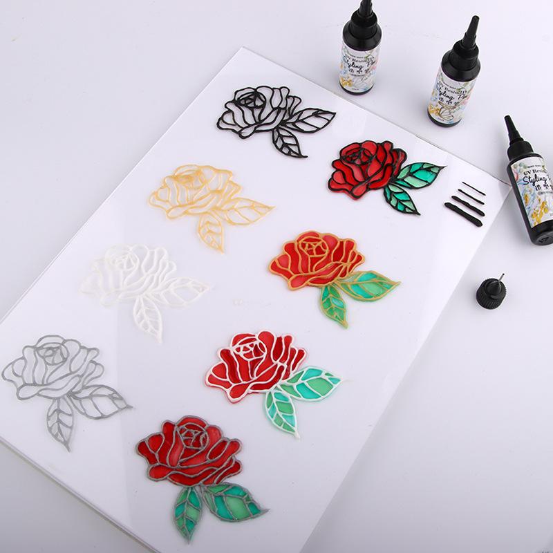 UV Hard Glue Transparent Liquid 3D Hook Line Tool DIY Handmade UV Resin Jewelry Making Resin Liquid Dye Pigment Epoxy