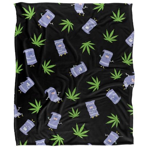 South Park Silky Patterned Towelie Supersoft Blanket