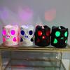 Halloween Skelett Kerzenlicht Dekorationszubehör Nachtlicht LED Siebenfarbig Elektronisch Blinkendes Kürbislicht