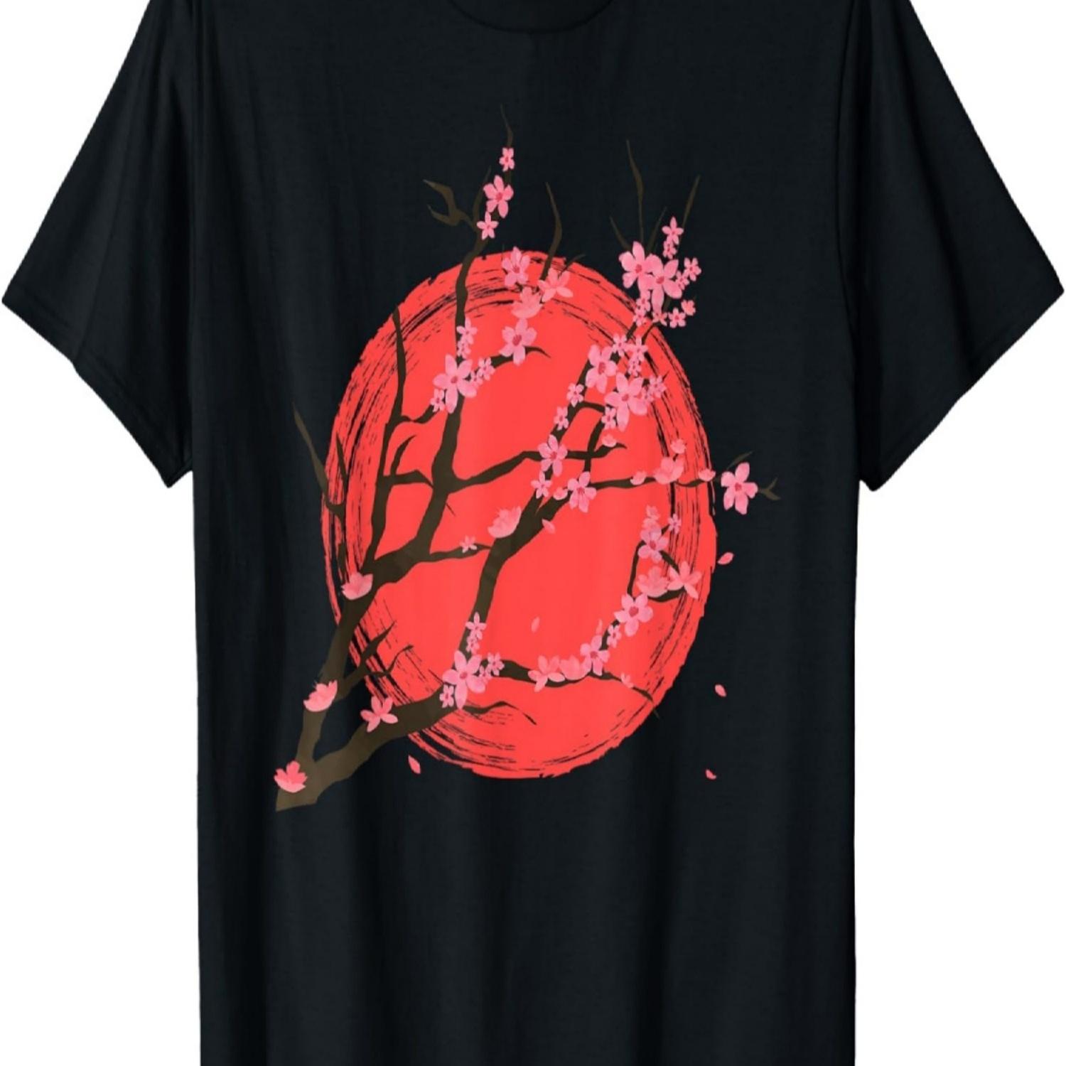 Sakura Japan Pink Flower Floral Cherry Blossom T-Shirt(1) S