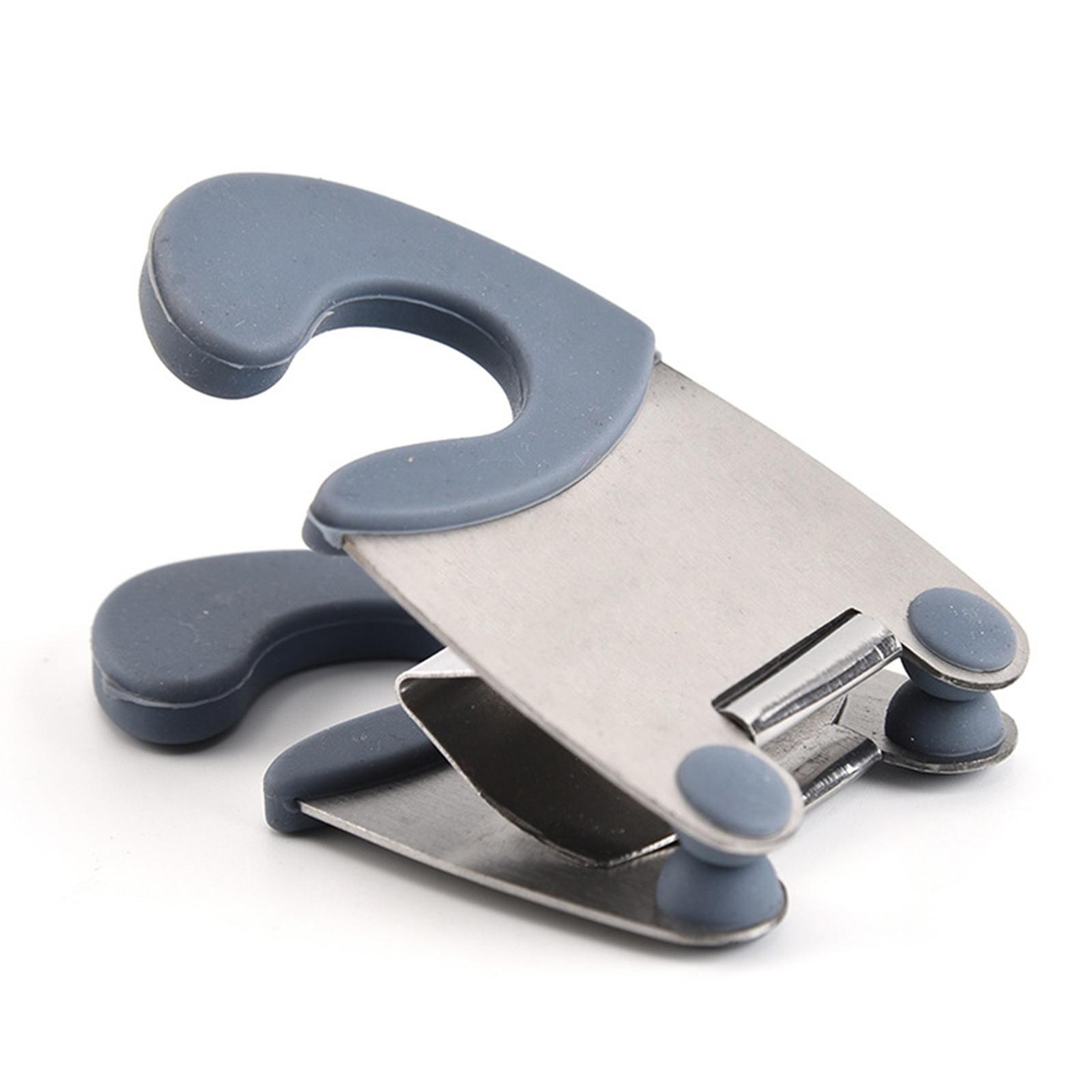 

Cooking Utensil Side Clip Portable Anti-scalding Cookware Clamp Kitchen Accessories серый