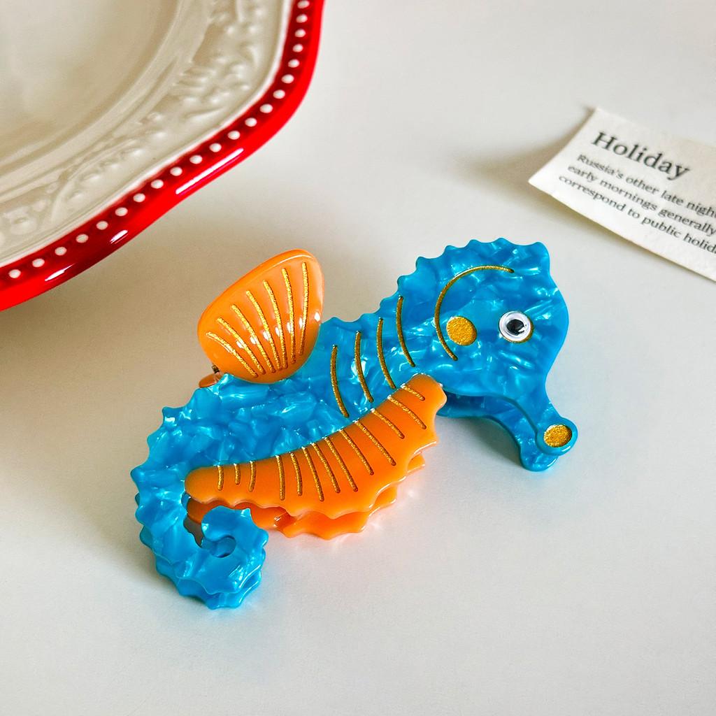 Stylish And Unique Animal Design Hair Claw Clips In Ocean Inspired Colors