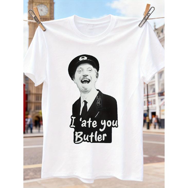 On The Buses TV Show T-Shirt - Blakey And Stan Themed Licensed Retro Classic Comedy Series Tee with Iconic Characters, Short Sleeve Casual Shirt for S чёрный