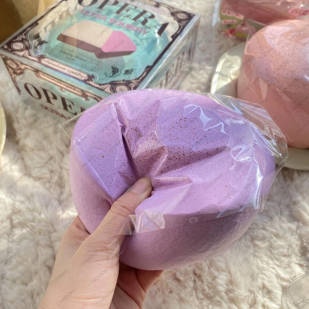 Thick Square Milk Rice Cake Squishy Slow Rising Milk Cake Bread Slow Rebound Fidget Toy Anti Stress Release Hand Relax Toy