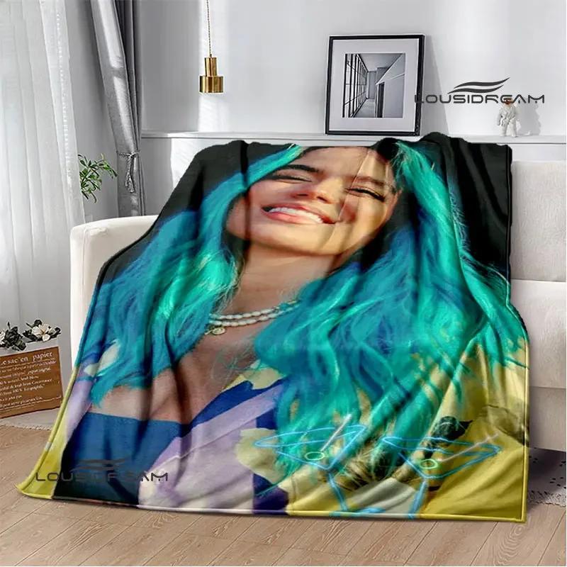 Karol G Fashion Printed Blanket Thin Blanket Soft and Comfortable Blanket Home Travel Blanket Bed Linings Birthday Gift