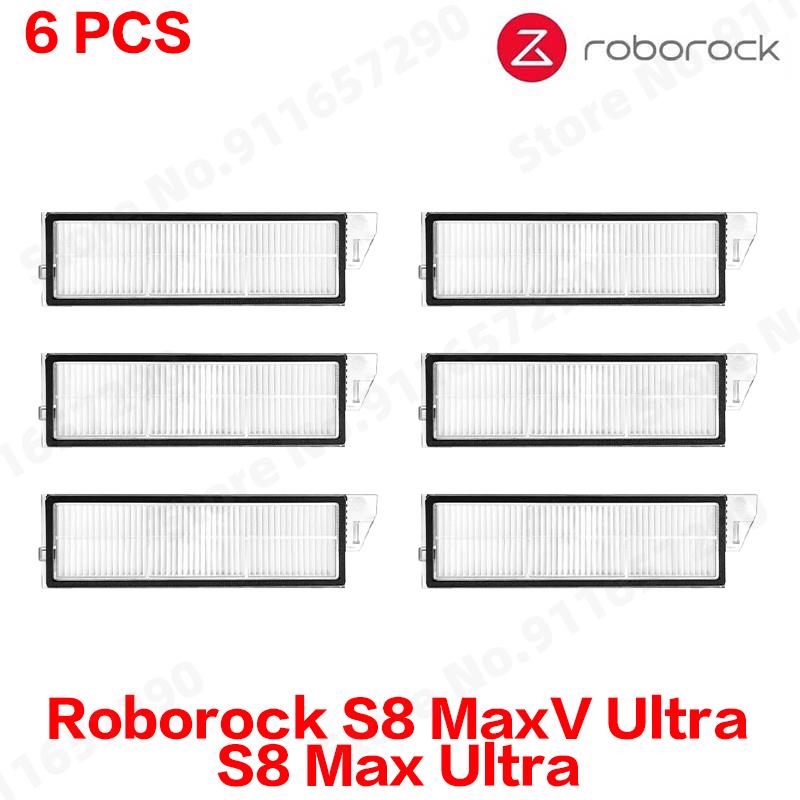 Compatible For Roborock S8 MaxV Ultra, S8 Max Ultra Replacement Parts Main Side Brush Hepa Filter Mop Cloth Dust Bag Accessories