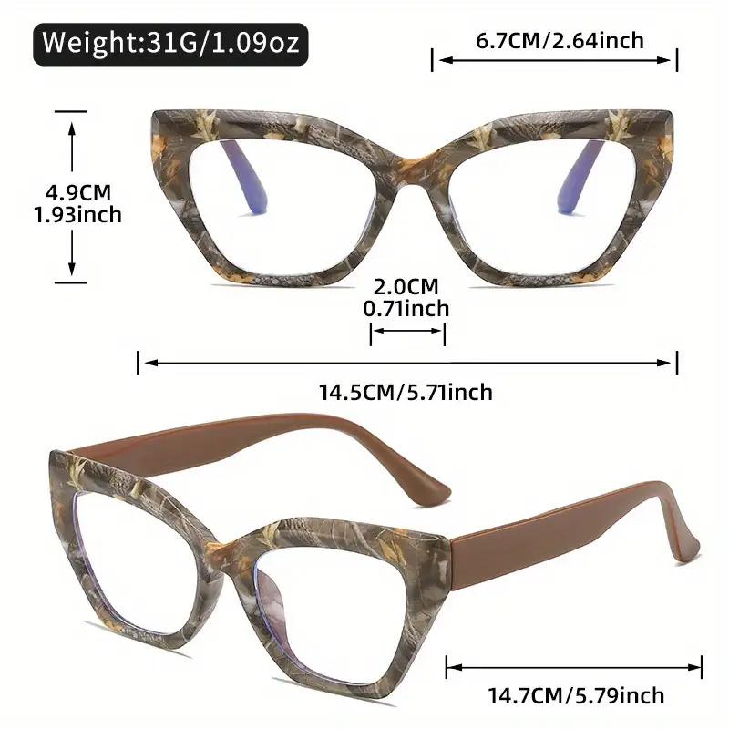 Trendy and fashionable anti-blue light glasses, wood-grain square frame flat glasses, high-end and versatile glasses