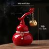 Zen Ceramic Gourd Lotus Incense Burner