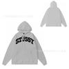 Mens Oversized Hooded Sweatshirt With Letter Print Streetwear Style Cotton Pullover Winter