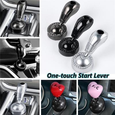 New Waterproof One Click Start Button Cool Design Rocker Ball Car One Touch Start Lever Button Protection Cover Car Interior