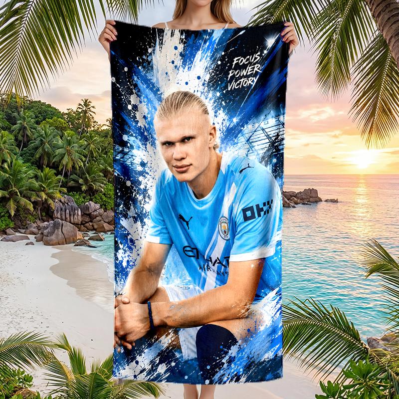 Haaland Fashion Beach Towel: Ideal for Summer Adventures Soft, absorbent and quick drying suitable for swimming and bathing