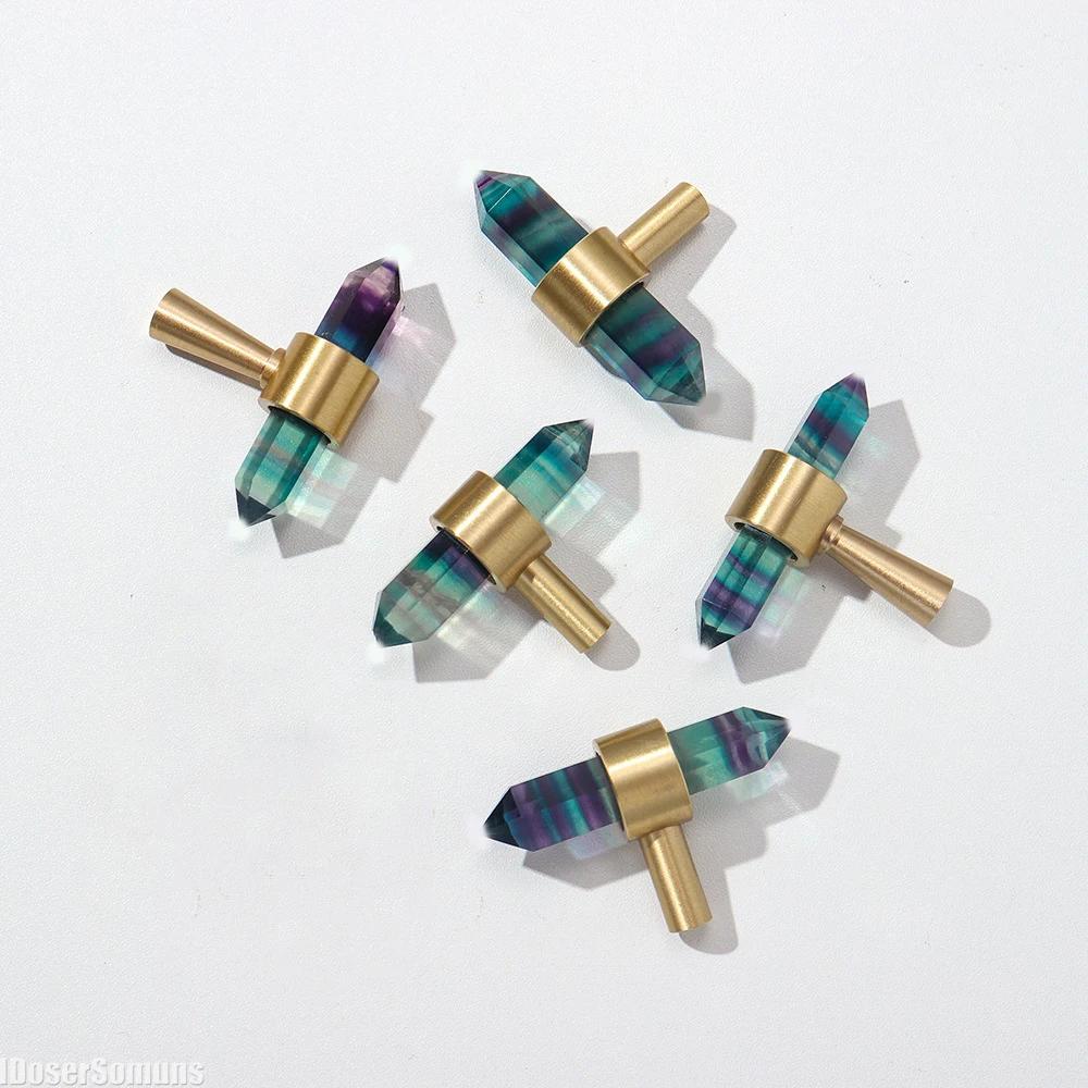 Přírodní křišťálové úchytky Zásuvka Skříň Nábytek Kuchyňské úchytky Knoflíky Dveřní madla Nástěnné věšáky na oblečení Dekorativní doplňky