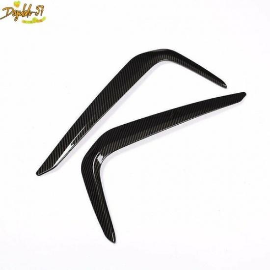 For BMW 5 Series Sport G30 2017- ABS Carbon Fiber Front Fog Lamp Light Cover