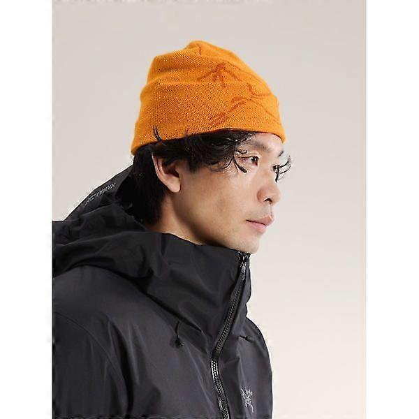 Arc'teryx Czapka zimowa z motywem głowy ptaka Niebieska z dzianiny z wełny merynosów Unisex Niebieska